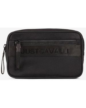 Roberto Cavalli Just Cavalli Logo Printed Belt Bag - Black