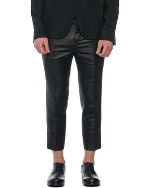 SAPIO Tailored Polished-Finish Pants - Black