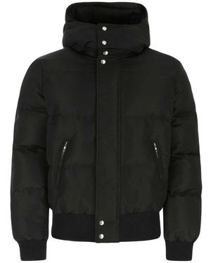 Alexander McQueen Logo-Print Padded Puffer Jacket - Black