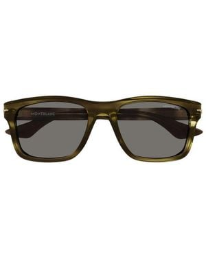 Montblanc Square Frame Sunglasses - Black