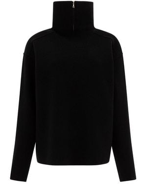 AURALEE High Neck Knitwear - Black