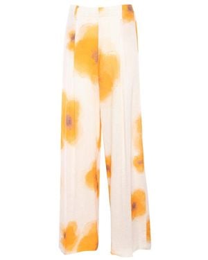 Ballantyne Floral-Printed Trousers - Orange
