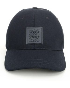 Loewe Logo Embroidered Cap - Blue