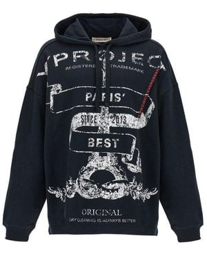 Y. Project 'Evergreen Paris Best Pinched' Hoodie - Blue