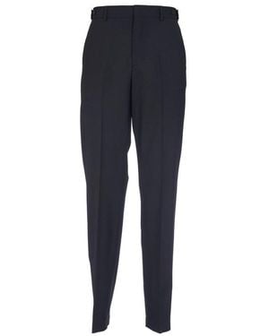 MSGM Mid-rise Tapered-Legged Pants - Blue