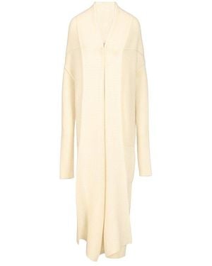 Rick Owens Long Cardigan - White