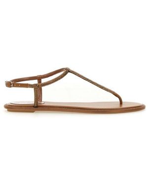 Rene Caovilla Elegant Sandal Collection - Brown