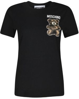 Moschino Teddy Bear T-shirt in Black | Lyst