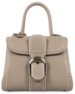 Delvaux Brillant Mini Surpique Tote - Natural