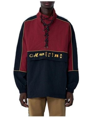 Martine Rose Lace Up Pullover - Blue