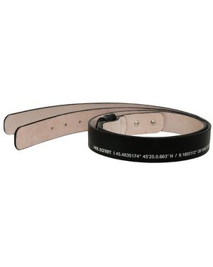 Neil Barrett Logo Printed Belt - Black