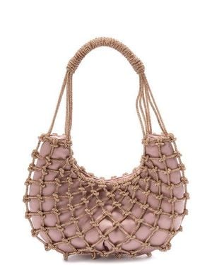 Rosantica Knotted Handle Tote - Pink