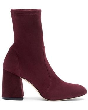 Stuart Weitzman Flareblock Stretch Boots - Purple