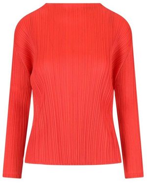 Pleats Please Issey Miyake Top - Red