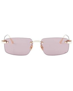 Dior Cdior Rectangular Frame Sunglasses - Pink