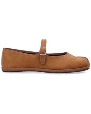 DROGHERIA CRIVELLINI Papusse Soft Mary Jane Flats - Brown