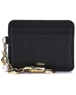 Chloé Charms Card Holder - Black