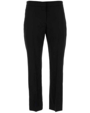 McQueen Cigarette Tailored Trousers - Black