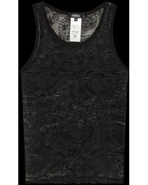 Versace Sleeveless Laced Vest - Black