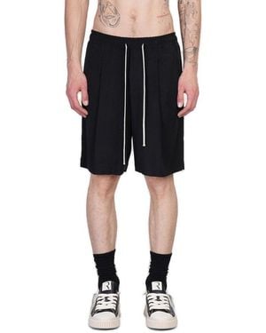 State of Order Knee-Length Drawstring Shorts - Black