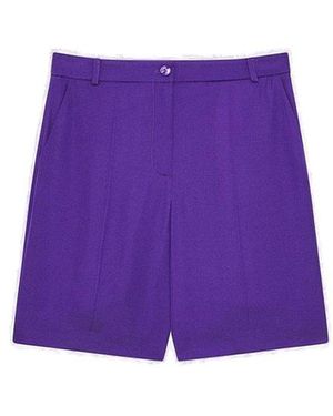 Patrizia Pepe Straight-Leg Shorts - Purple