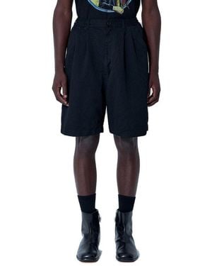 Junya Watanabe Mid Rise Tailored Shorts - Blue