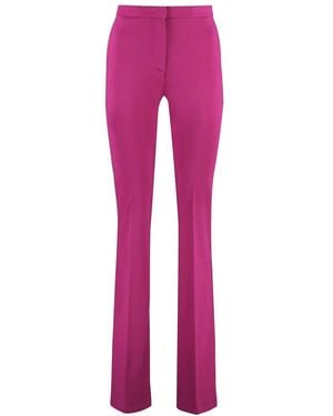 Pinko Flared Full Milano Trousers - Pink