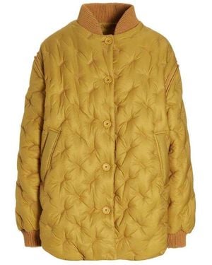 Sherpa Reversible Bomber Jacket - Yellow