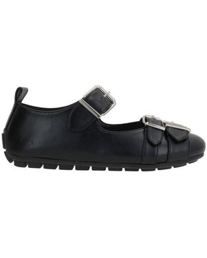 フラットシューズ Buckle Grip Ballerina - Simone Rocha - Leather - Black Ballerina Grip – Simone Rocha