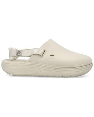 Suicoke Cappo Round Toe Slingback Sandals - White