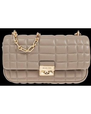MICHAEL Michael Kors Tribeca Large Quilted Shoulder Bag - Black