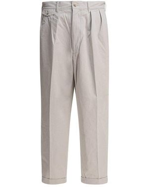 Beams Plus Pleated Trousers - Grey