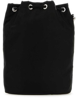 Prada Fabric Pouch in Black | Lyst