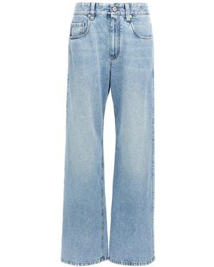 パンツ BRUNELLO CUCINELLI RETRO LOOSE DENIM TROUSERS Brunello Cucinelli Retro style loose denim trousers | The