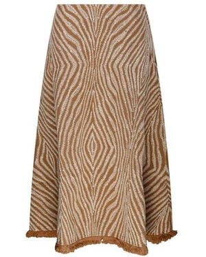 By Malene Birger Giabbo A-Line Midi Skirt - Natural