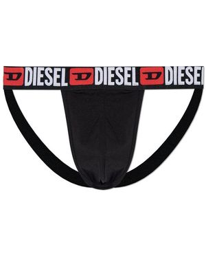 DIESEL Jockstraps With 'Jocky-D-Core' Logo - Black