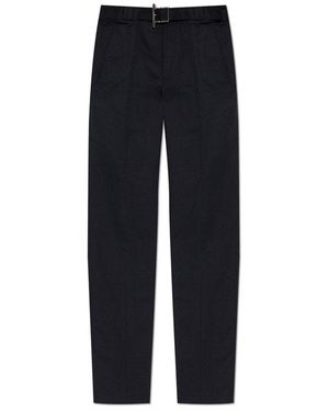 McQueen T-Bar Belt Trousers - Blue