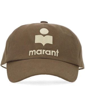 Isabel Marant Logo Embroidered Baseball Cap - Brown