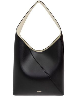 Jil Sander Shoulder Bag Vertigo Hobo Medium - Black