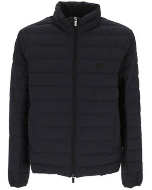 Emporio Armani High Neck Padded Jacket - Black