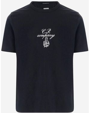 C.P. Company Logo T-Shirt - Black