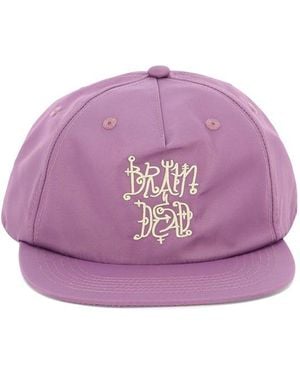 Brain Dead Scripture Mesh Trucker Hat - Purple