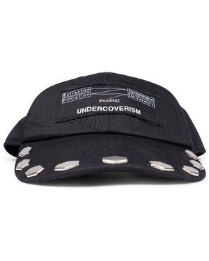 Undercover Logo Patch Stud Embellished Baseball Cap - Black
