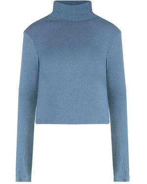 SABLYN Tory Burch Hailey Mock Neck Sweater - Blue