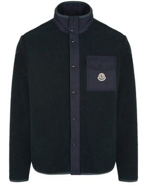 Moncler Logo Patch High-neck Jacket - Black