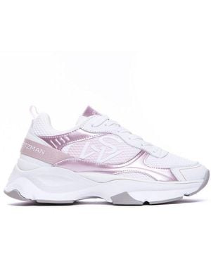 Stuart Weitzman Sw Lace-Up Sneakers - White