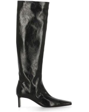 KHAITE Ona Slip-On Boots - Black