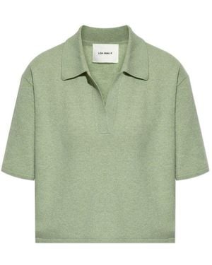 Lisa Yang Polo Collar Top - Green