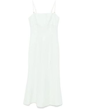 Twinset Strappy Midi Dress - White