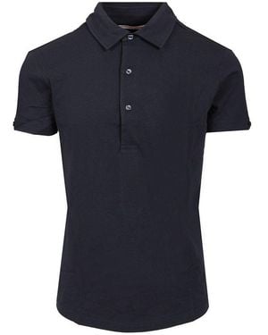 Orlebar Brown Buttoned Polo Shirt - Blue